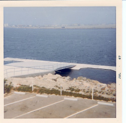 The completed dock viewed from the staging area.